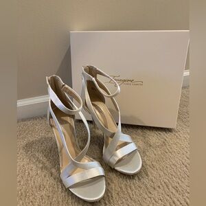 Vince Camuto Silver Strappy Heels